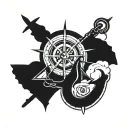 Nautical tattoo design idea