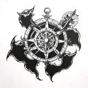 Nautical tattoo design idea
