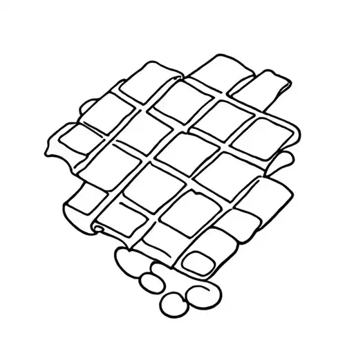 waffles tattoo design idea