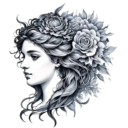 Virgo And Aquarius tattoo design idea
