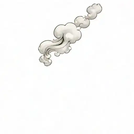 Filler Clouds and Smoke tattoo design idea