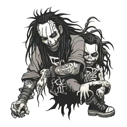 Korn and MCR matching tattoos tattoo design idea