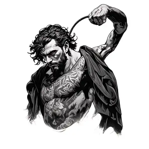 Man In The Arena tattoo design idea