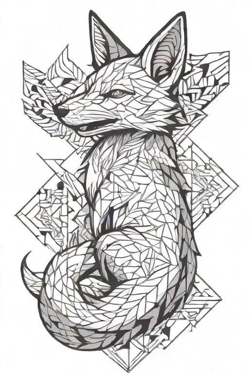 Kitsune tattoo design idea