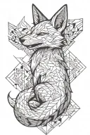 Kitsune tattoo design idea