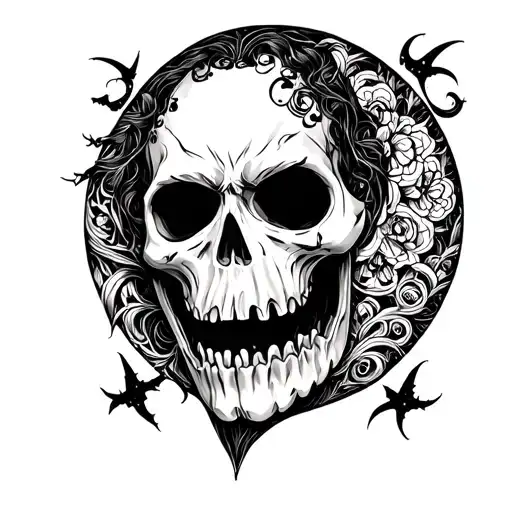 Halloween tattoo design idea