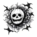 Halloween tattoo design idea