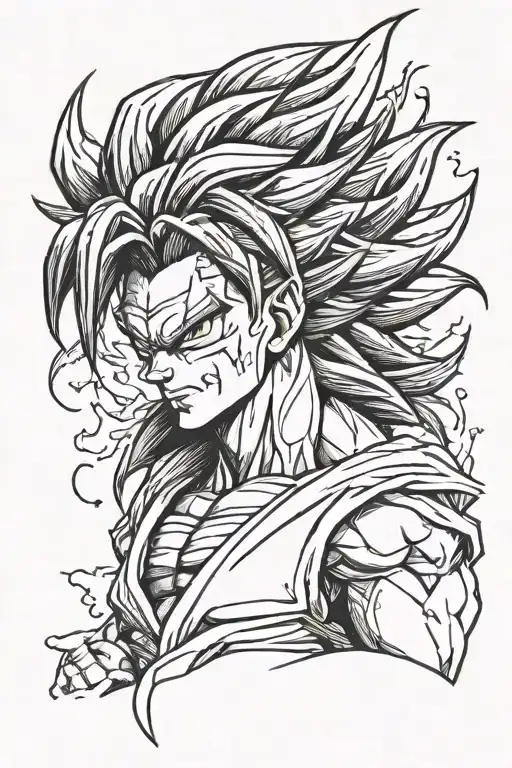 gogeta ssj4 tattoo design idea