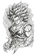 gogeta ssj4 tattoo design idea