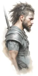 scottish warrior tattoo design idea