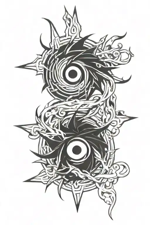 Madara Uchiha's Rinnegan tattoo design idea