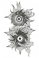 Madara Uchiha's Rinnegan tattoo design idea