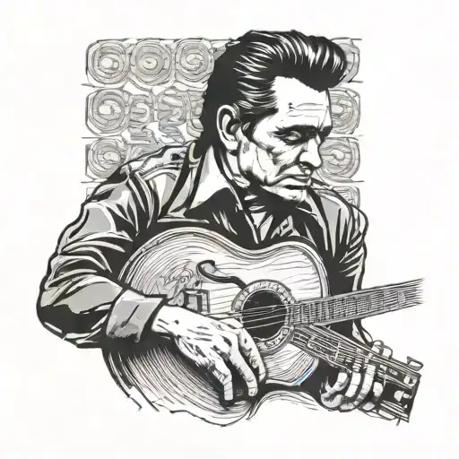 Johnny cash tattoo design idea