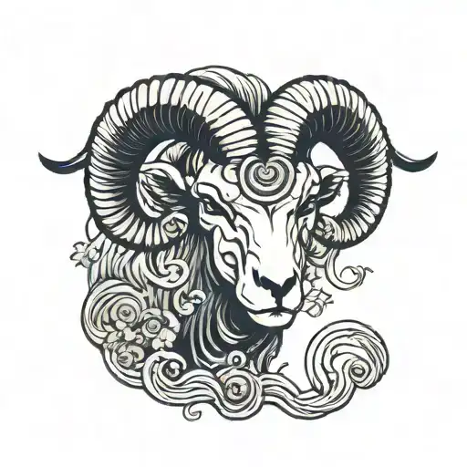 aries ram tattoo design idea
