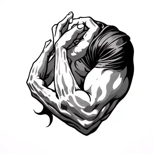 Bicep tattoo design idea