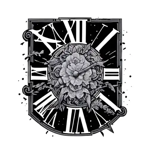 Roman numeral 1985 born tattoo design idea