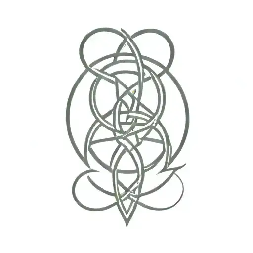 celtic trinity knot design incorporating Taurus zodiac symbol tattoo design idea