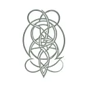 celtic trinity knot design incorporating Taurus zodiac symbol tattoo design idea