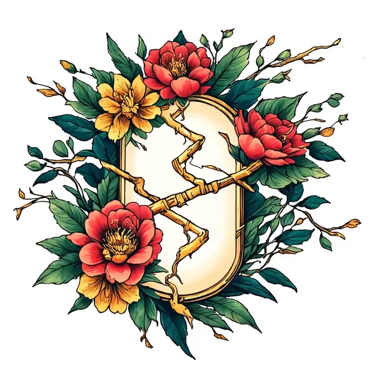 Kintsugi tattoo idea tattoo design idea