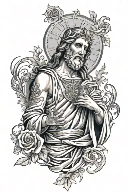 Saint Jude Thaddeus tattoo design idea