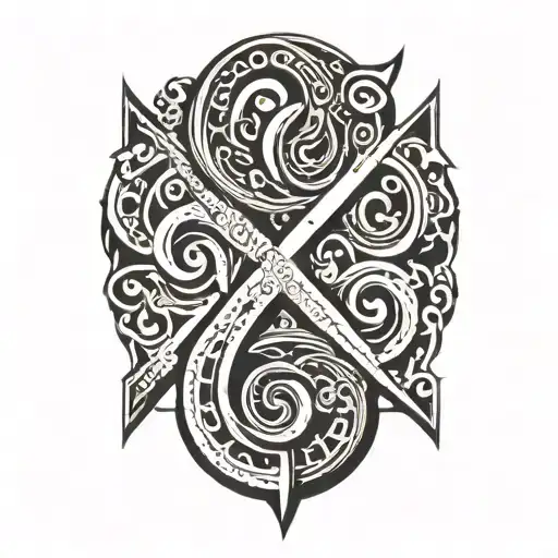ampersand tattoo design idea