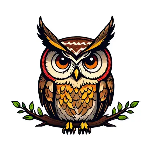 owl tattoo design idea
