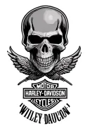 Willie G Harley Davidson logo tattoo design idea