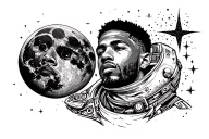 Kid Cudi Man on the Moon tattoo design idea