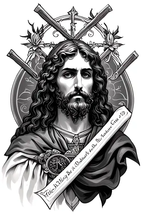 st jude tattoo design idea