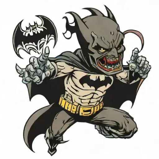 zombie Batman tattoo design idea
