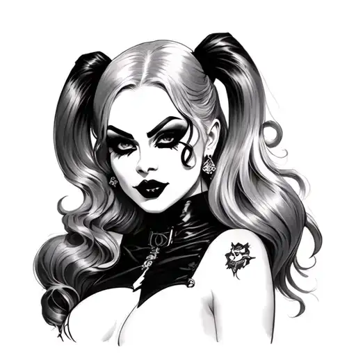 Harley Quinn tattoo design idea