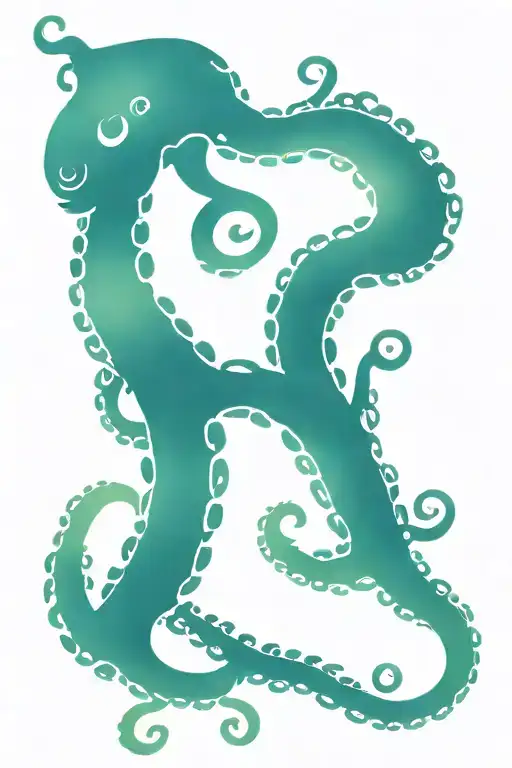 OCTOPUS POLYNESIAN STYLE MEN'S BACK TATTOO MEN tattoo design idea