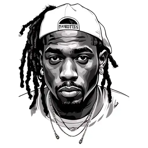 Rappers NAS, DMX, RZA and Lil Wayne tattoo design idea