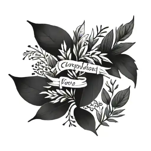 - [ ] "Everything happens for a reason" - [ ] cinzel font - [ ] olive leaf - [ ] nature scene - [ ] manly - [ ] shoulder tattoo design idea