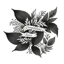 - [ ] "Everything happens for a reason" - [ ] cinzel font - [ ] olive leaf - [ ] nature scene - [ ] manly - [ ] shoulder tattoo design idea