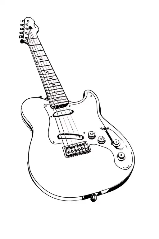 Telecaster tattoo design idea