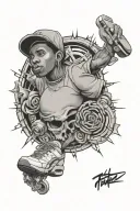 hip hop themed tattoo tattoo design idea