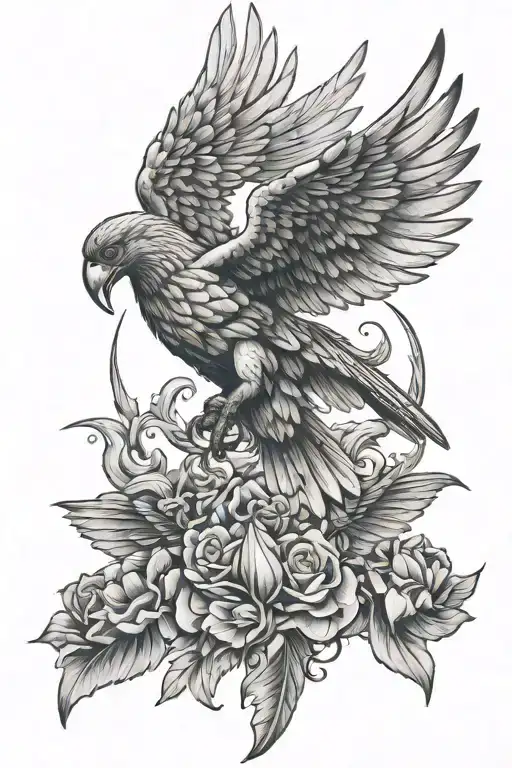 icarus fell tattoo design idea