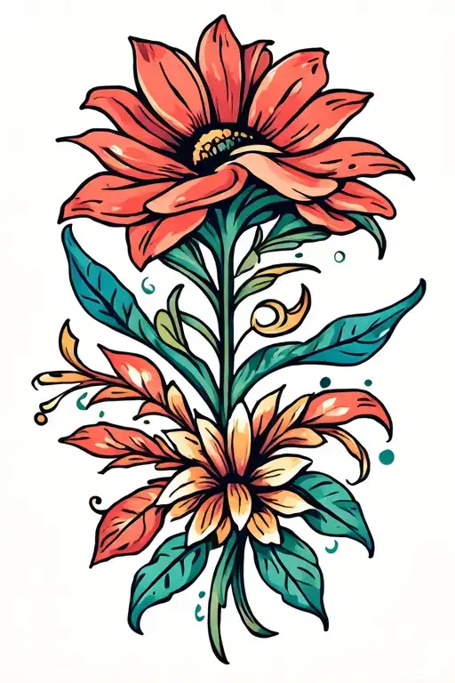 puerto rican taino tribal tattoo. some kind of flower and some henna designs  tattoo design idea