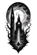 dark tower, practical magic, Harry Potter, Dresden files tattoo design idea
