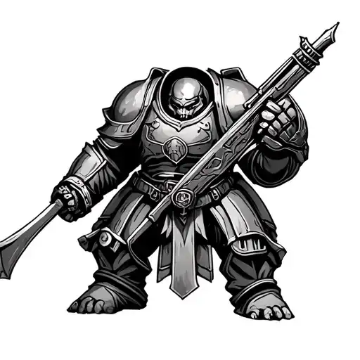 warhammer 40k tattoo design idea