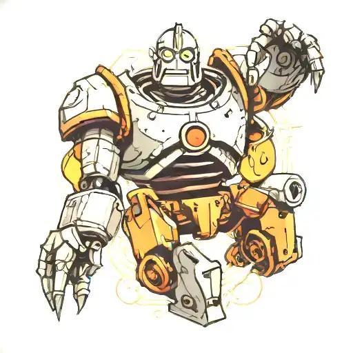 iron giant tattoo design idea