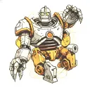 iron giant tattoo design idea