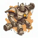 iron giant tattoo design idea