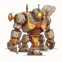 iron giant tattoo design idea