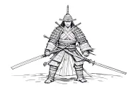 Samurai warrior tattoo design idea