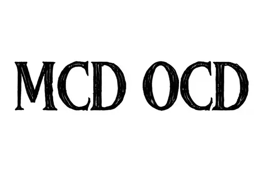 "MCD OCD" tattoo design idea