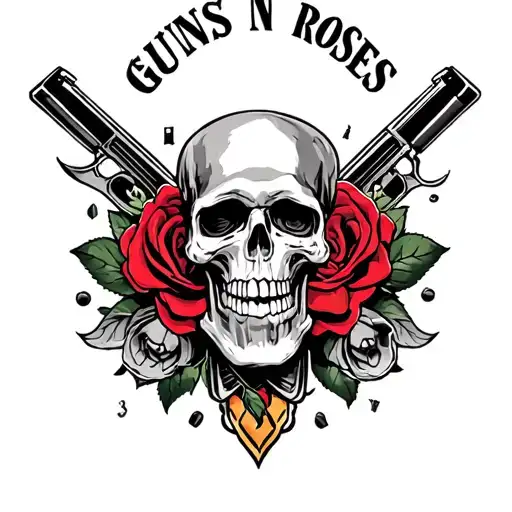 guns n roses tattoo design idea