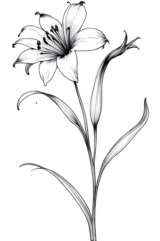 spider lily, 1000 minus 7 tattoo design idea