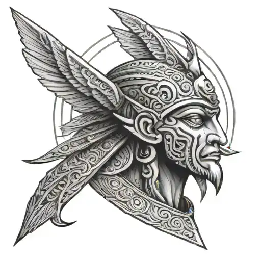 anunnaki tattoo design idea